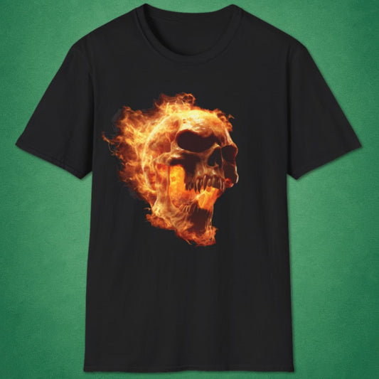 Flaming Skull T-Shirt