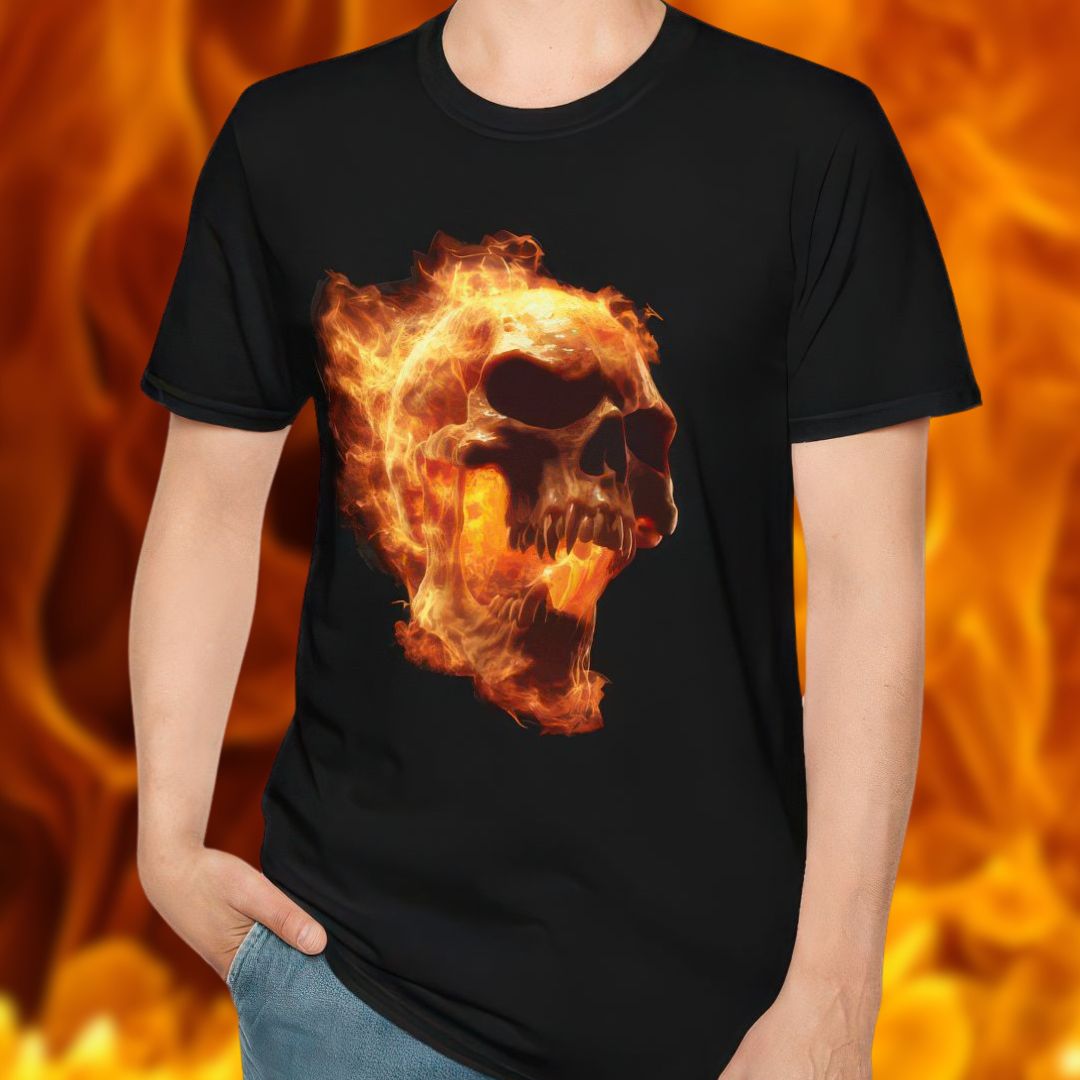 Flaming Skull T-Shirt
