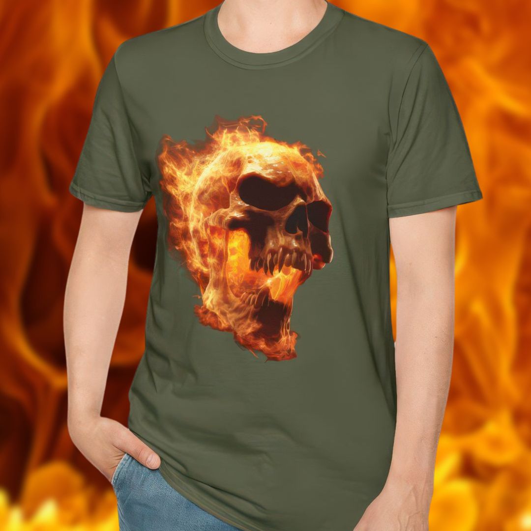 Flaming Skull T-Shirt
