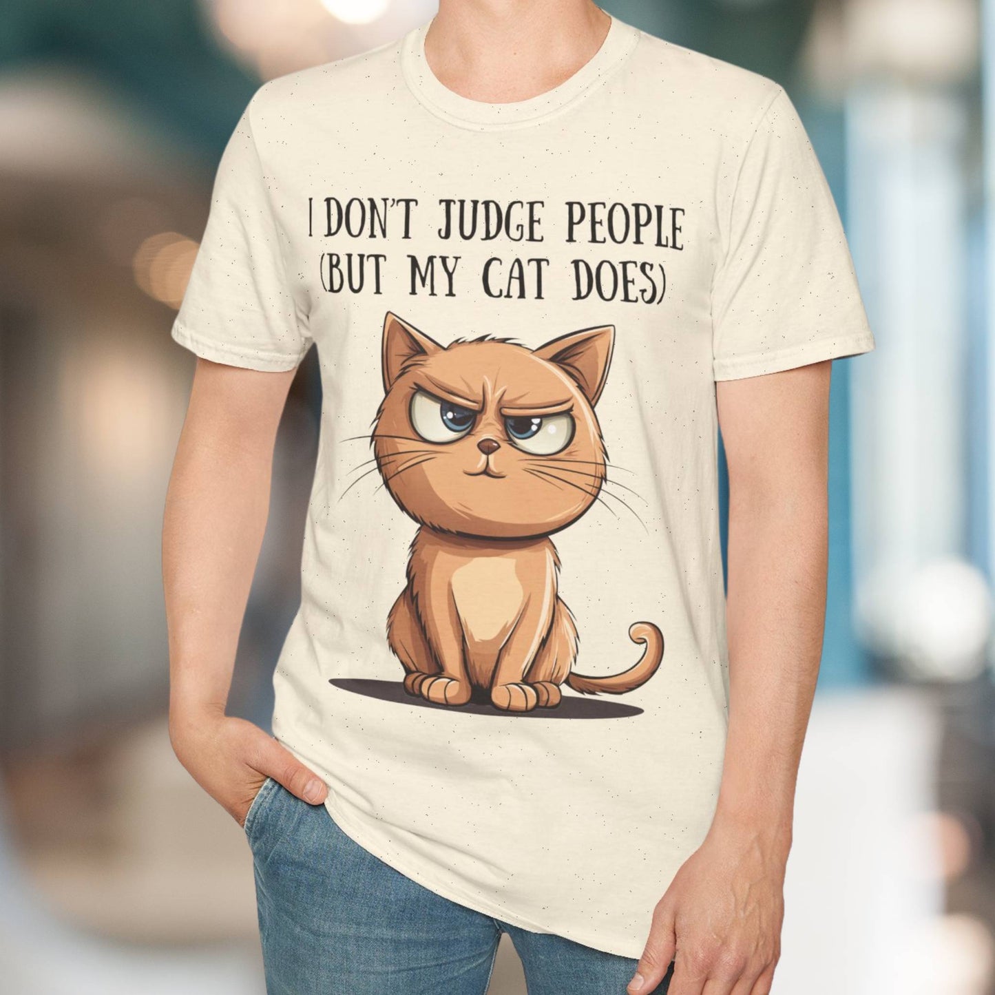 I Don't Judge People (But My Cat Does) T-Shirt