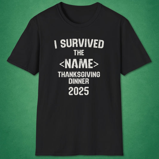Custom I Survived Thanksgiving T-Shirt