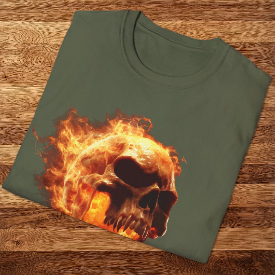 Flaming Skull T-Shirt